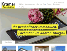 Tablet Screenshot of kramer-immo.ch